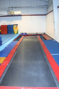 Picture of a tumble trek at Madison Turners Gymnastics